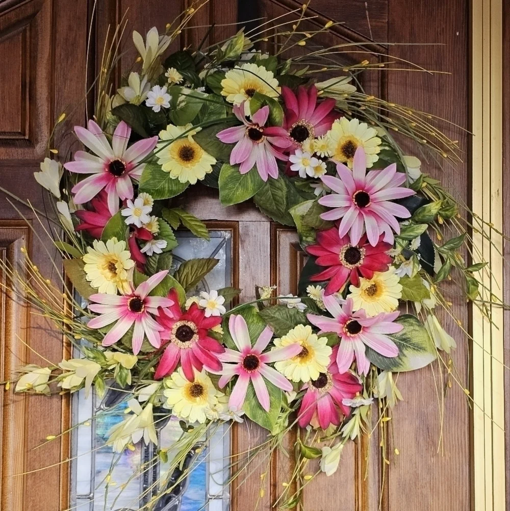 Handmade Spring Whimsical Wreath 24